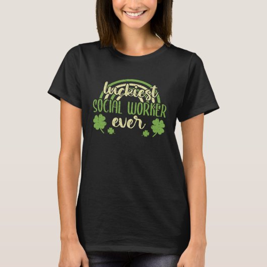 史上最高のソーシャルワーカー、St patricks day・シャーマー Tシャツ (正面)