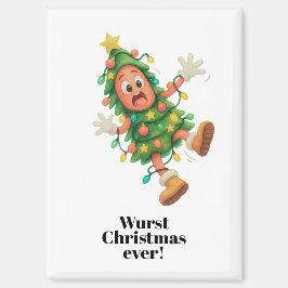 史上最高のソーセージクリスマス!面白いサラミ マグネット