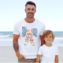 史上最高のダダ フィストバンプTシャツ - 2人の子供の名前