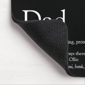 史上最高のダッド 父の定義 フォト ブラック マウスパッド (コーナー)