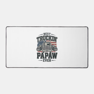 史上最高のトラック運転手パパおじいちゃん ビンテージトラック運転手ベクター_1 デスクマット
