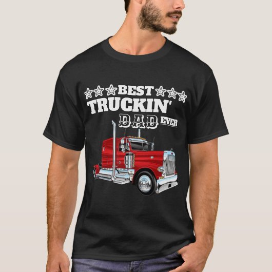 史上最高のトラック運転手パパ Tシャツ (正面)