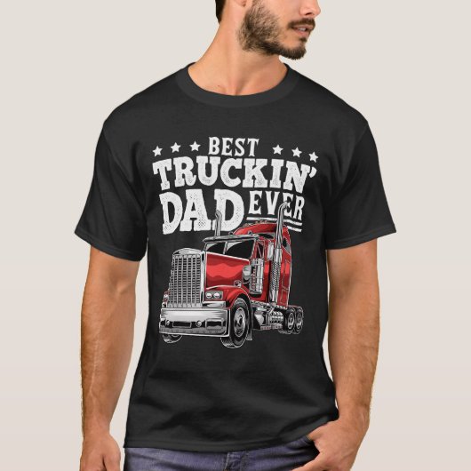 史上最高のトラック運転手パパ Tシャツ (正面)