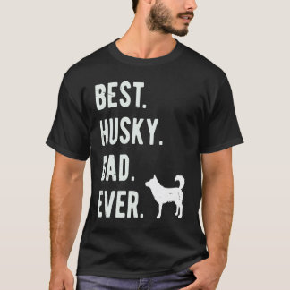 史上最高のハスキー犬パパ メンズシベリアンハスキー犬 お父さん Tシャツ
