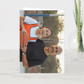 史上最高のバスケットボールコーチ プレイヤー写真 サンキューカード (裏面)