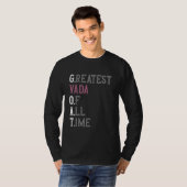 史上最高のバダ GOAT バダ Tシャツ (正面フル)