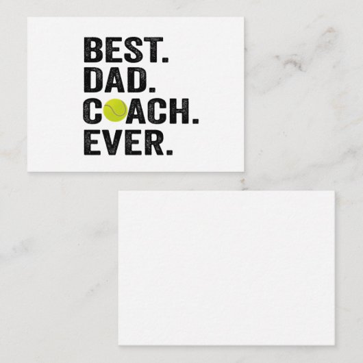 史上最高のパパコーチ 父の日のテニススポーツギフト ノートカード (正面/裏面)