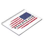 史上最高のパパ アメリカ国旗 ノートブック (左側)