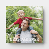 史上最高のパパ カスタム フォトプラーク (正面)