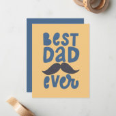 史上最高のパパ ノートカード (正面/裏面インサイチュ)