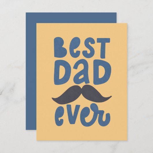 史上最高のパパ ノートカード (正面/裏面)