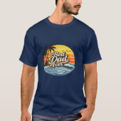 史上最高のパパ レトロサンセットデザイン Tシャツ (正面)