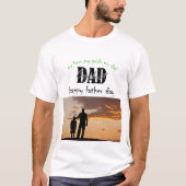 史上最高のパパ レトロ サンセット 父の日 Tシャツ (正面)