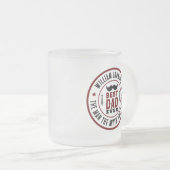 史上最高のパパ ヴィンテージ＆クラシックな父の日 フロストグラスマグカップ (正面右)