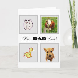 史上最高のパパ！父の日グリーティングカード カード