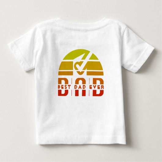 史上最高のパパ: 男、神話、伝説 ベビーTシャツ (裏面)