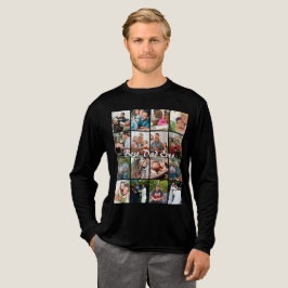 史上最高のパパ 16枚フォトコラージュ パーソナライズド父 トライブレンドTシャツ