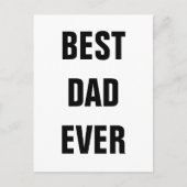 史上最高のパパ 2022年父の日誕生日カスタム ポストカード (正面)