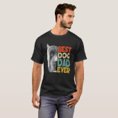 史上最高のピットブル父さん 父の日 レトロ Tシャツ (正面フル)