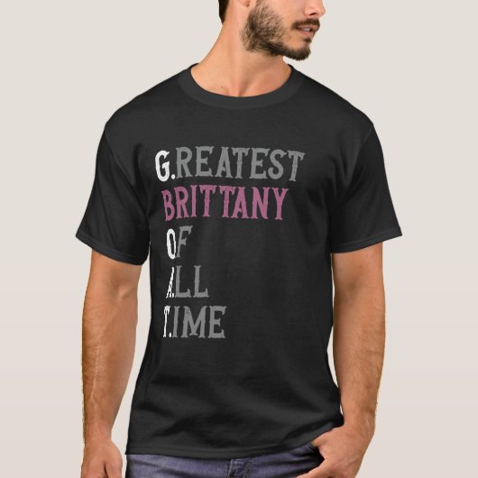 史上最高のブリタニー GOAT ブリタニー Tシャツ (正面)