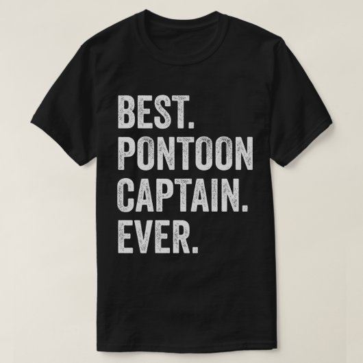 史上最高のポントゥーンキャプテン Tシャツ (デザイン正面)