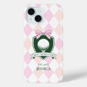 史上最高のママ ピンク モダン レディゴルファー マザーズデー Case-Mate iPhoneケース (裏面)