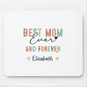 史上最高のママ レトロな書体でいつまでも Groovy Mother's day マウスパッド