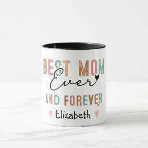 史上最高のママ レトロな書体でいつまでも Groovy Mother's day マグカップ