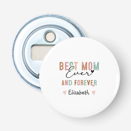 史上最高のママ レトロな書体でいつまでも Groovy Mother's day  栓抜き (正面)