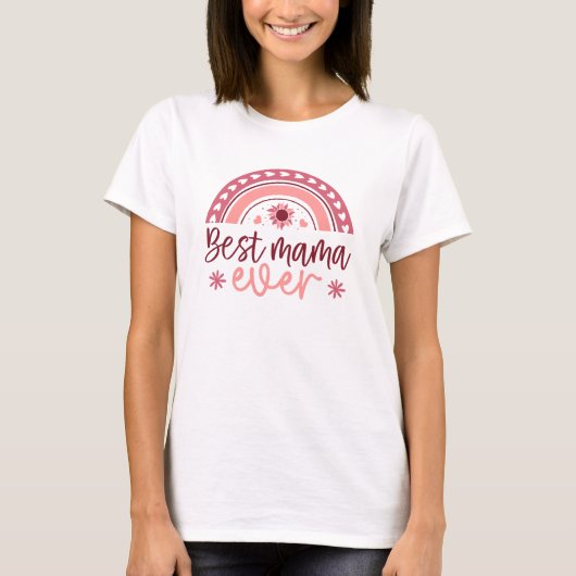 史上最高のママ Tシャツ (正面)