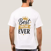 史上最高のママ Tシャツ (裏面)