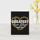 史上最高のラブストーリー クリスチャン聖書 カード (黄色い花)