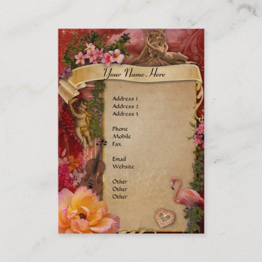 史上最高のロマンチック 名刺 (正面)