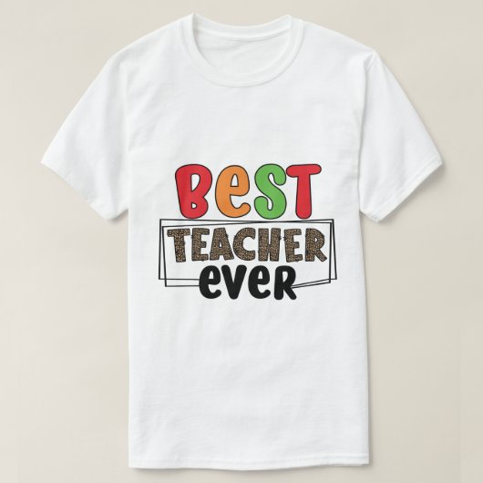 史上最高の先生 Tシャツ (デザイン正面)