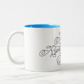 史上最高の右スワイプ 面白い彼氏 愛の名言 ツートーンマグカップ (左)