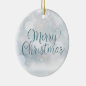 史上最高の夫の定義 クリスマスホリデー セラミックオーナメント (右)