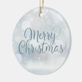 史上最高の夫の定義 クリスマスホリデー セラミックオーナメント (左)