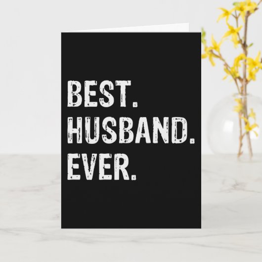 史上最高の夫 カード (黄色い花)