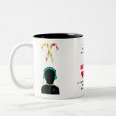 史上最高の彼氏　ヘッドセットをつけたかっこいい青年 ツートーンマグカップ (左)