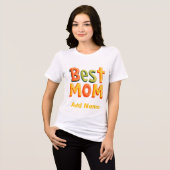 史上最高の母 - お母さんへのカラフルなギフト トライブレンドTシャツ (正面全面)