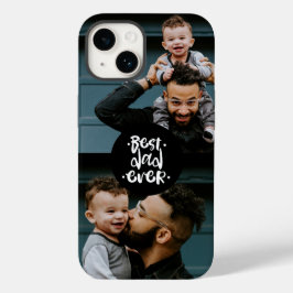 史上最高の父さん 二枚の写真入りFather's Dayギフト Case-Mate iPhone 14ケース