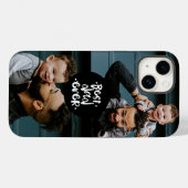 史上最高の父さん 二枚の写真入りFather's Dayギフト Case-Mate iPhoneケース (裏面 (横))