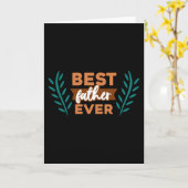 史上最高の父 カード (黄色い花)