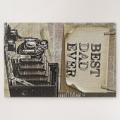 史上最高の父 ヴィンテージ カメラ 父の日 最大 ジグソーパズル (横)