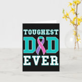 史上最高の父 - 甲状腺がんの父の日ギフト カード (黄色い花)