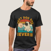 史上最高の犬の父 Tシャツ (正面)