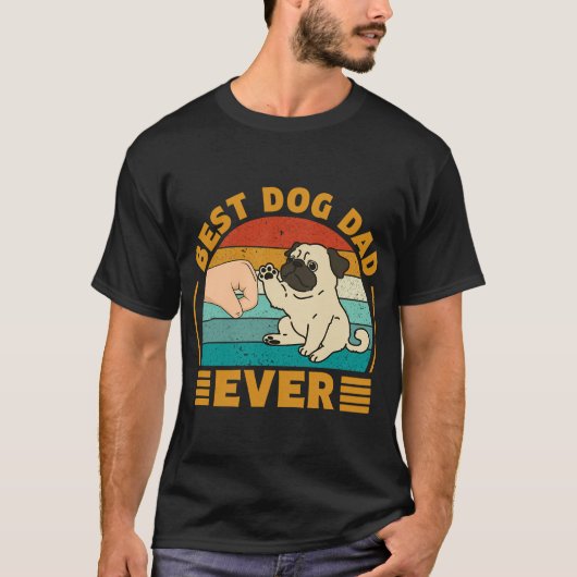 史上最高の犬の父 Tシャツ (正面)