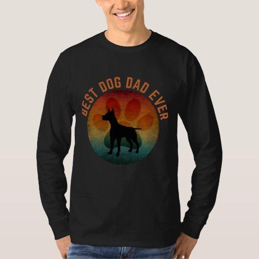 史上最高の犬の父 Tシャツ (正面)