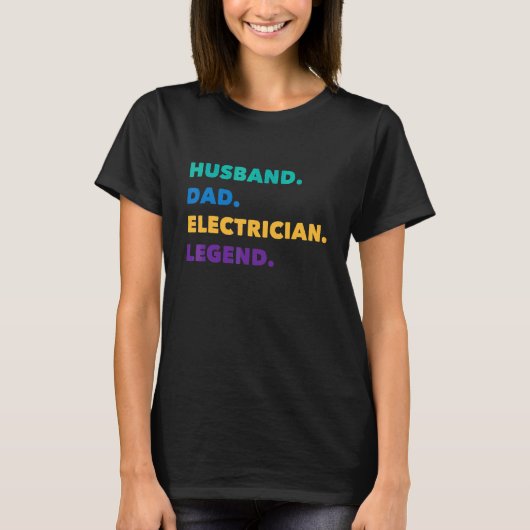 史上最高の電気技師パパ 電気技師 電気技師 父 Tシャツ (正面)