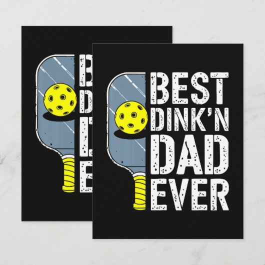 史上最高のDink＆Dad ピックルボール カード (正面/裏面)